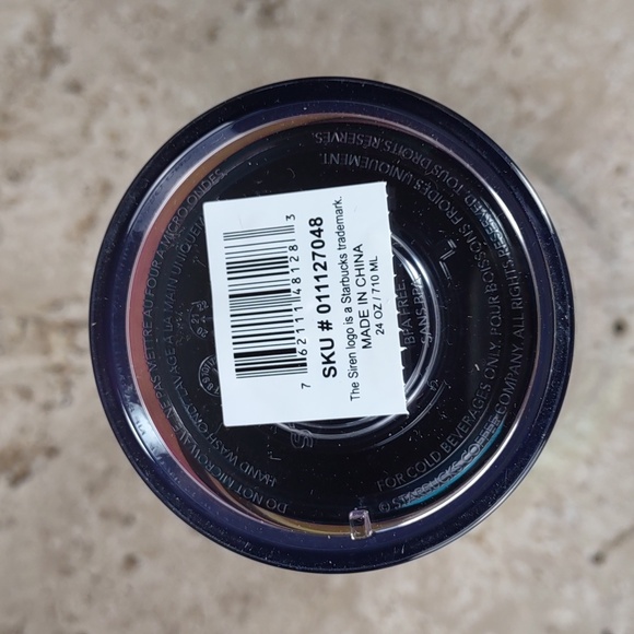 Starbucks 2021 Christmas Swirl Ribbon 24oz Acrylic Tumbler - Picture 6 of 6